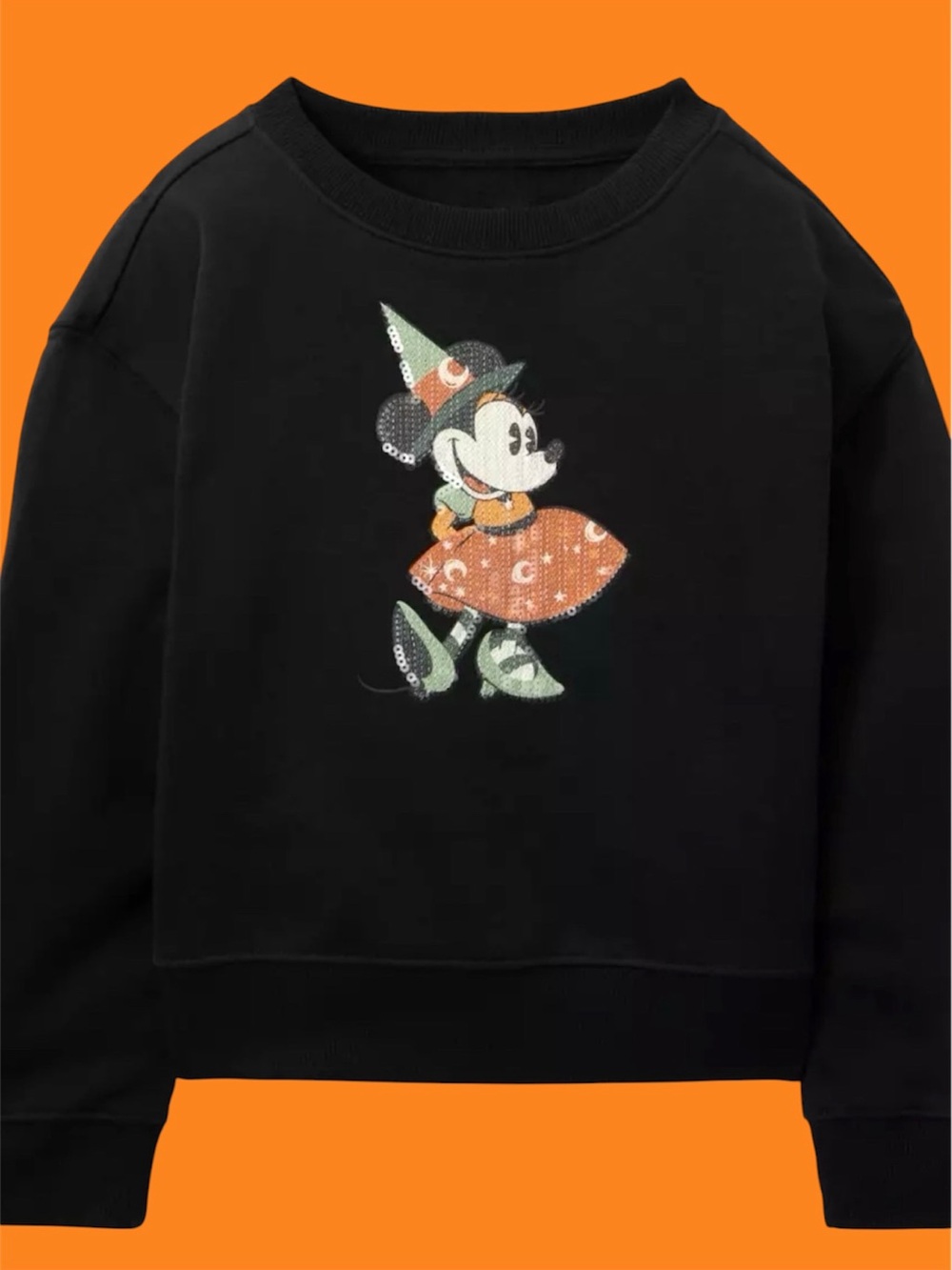 Disney Minnie Mouse Halloween Pullover for Girls Size 5/6 NWT